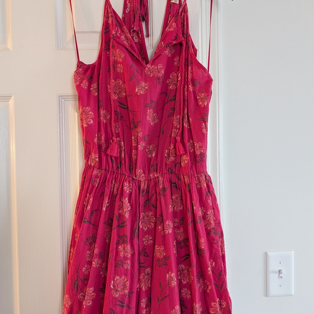 Hollister Pink Floral Romper